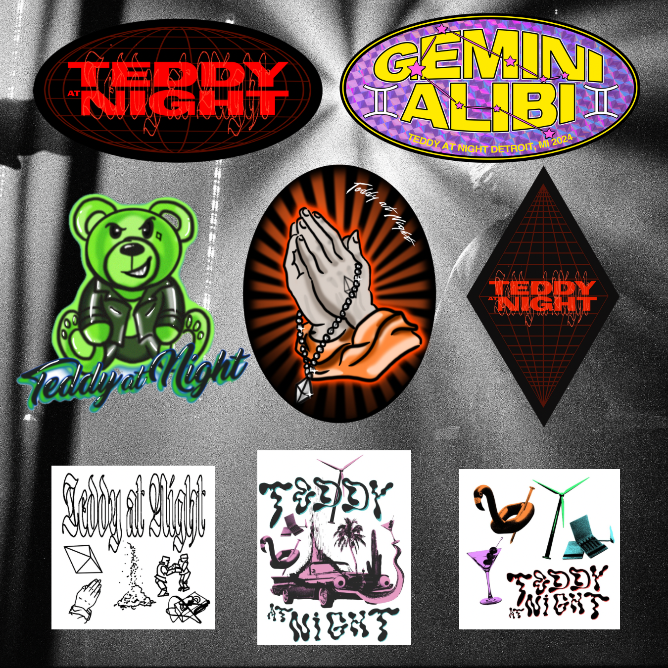 Sticker/tattoo pack by Teddy at Night